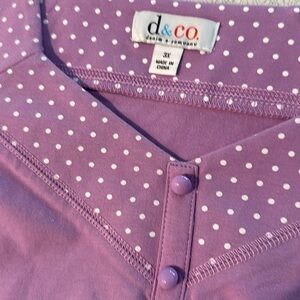 D & Co. Denim & Company 3X Top in Violet